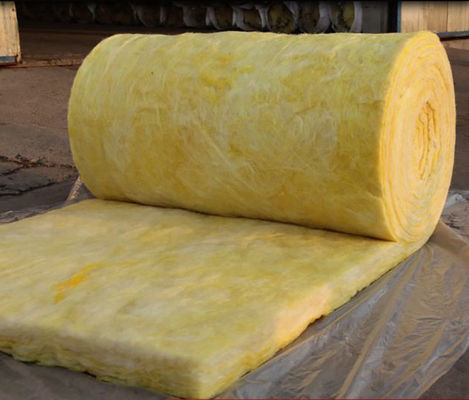 Fiberglass Wool Roll Heat Insulation Material Blanket 48kg/M3 Glasswool 25mm 50mm