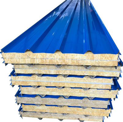 Purification Board Preservation Fireproof Rock Wool Sandwich Board Heat Insulation Square Cabin Hospital
