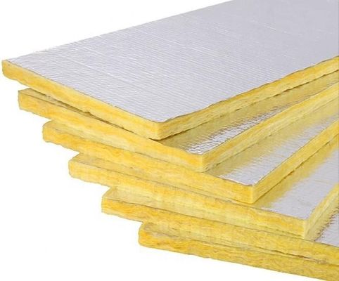 Moisture Proof Glass Wool Heat Insulation Board 20-100kg/M3 High Density