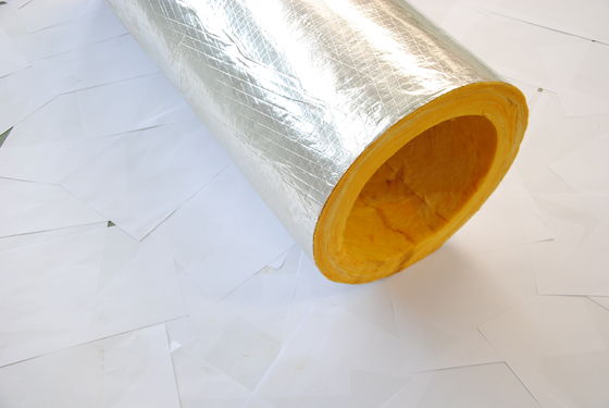 A1 Sound Absorbing Thermal Insulation Tube Fiber Glass Wool Veneer