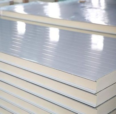 Cold Storage Heat Insulation Polyurethane Sandwich Panel Noise Reduction 50kg/m3