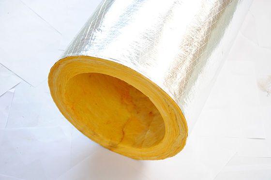 Heat Insulation Glass Wool Tube Shell With Aluminium Foil 1000mm