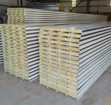 Mechanism Purification Color Steel Insulation Rock Wool Sandwich Board