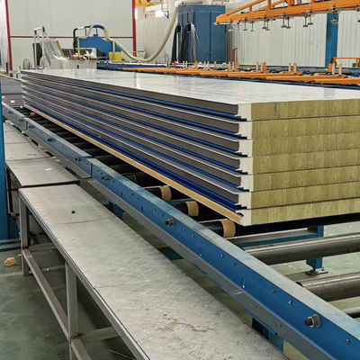 Isolierungs-Steinwolle-Dach-Sandwich-Platten-Preis-Hausmauer-Wand-Sandwich Aislante schnitt Sandwich-Platten