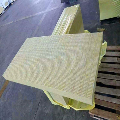 ISO Fireproof Hydrophobic Insulation Rock Wool Board Panels High Density