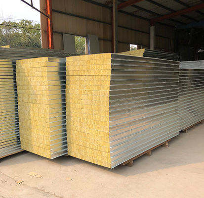A Class High Density Rock Wool Sandwich Panel Board Water Repellent