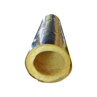 tubo das lãs 64kg/m3 de vidro com isolação 25mm da tubulação de vapor da folha de alumínio grossos