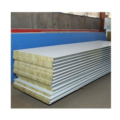 48kg3 Fire Insulation Mineral Panel Rock Wool Sandwich Panel Roof Acoustic Wall