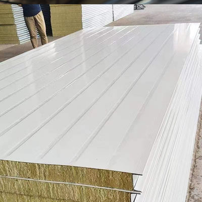 48kg3 Fire Insulation Mineral Panel Rock Wool Sandwich Panel Roof Acoustic Wall