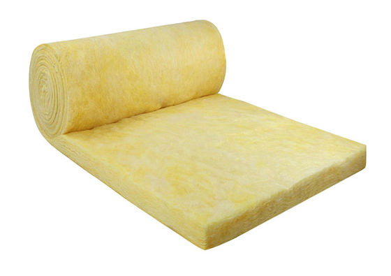 Non Toxic Yellow Heat Insulation Glass Wool Felt Fire And Smoke Exhaust