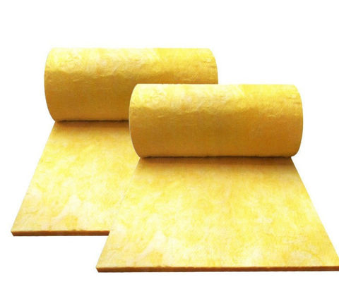 Non Toxic Yellow Heat Insulation Glass Wool Felt Fire And Smoke Exhaust