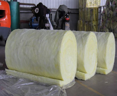 1.2m Wall Heat Insulation Materials Moisture Proof Yellow Glass Wool Felt