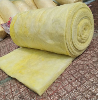 Sound Absorbing Fireproof Roofing Felt Glass Cotton Roll 15-180mm Thickness