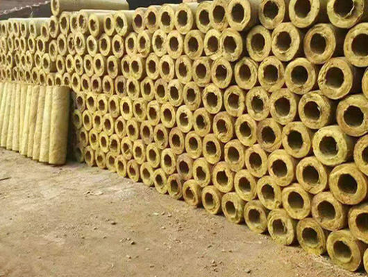 Cinema Sound Absorbing Rock Wool Tube Pipe 10cm Thick Yellow