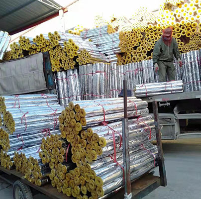 Steam Pipeline Heat Insulation Tube Glass Wool For Cold And Hot Water Equipment