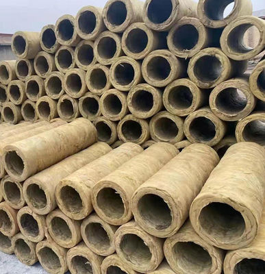 Cinema Sound Absorbing Rock Wool Tube Pipe 10cm Thick Yellow