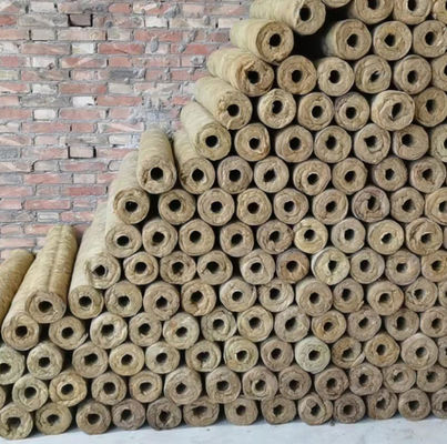 Tubo de fogo impermeável de Rockwool da absorção sadia do tubo 50mm de lãs de rocha da isolação