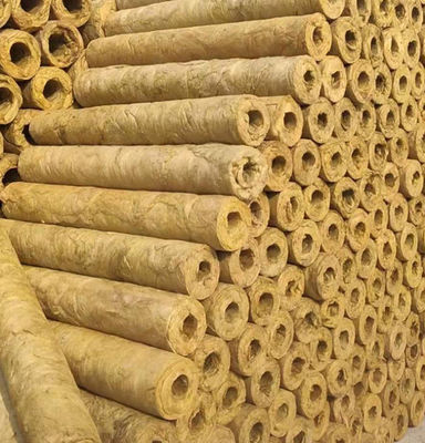 Cinema Sound Absorbing Rock Wool Tube Pipe 10cm Thick Yellow