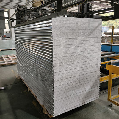 Metal Carved Silica Color Steel Sandwich Panel Metal Roofing 950mm 1150mm Width