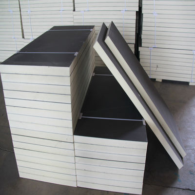 แผ่นหลังคาภายนอก Class A Pu Insulated Sandwich Panels ฉนวนกันไฟ 60 มม