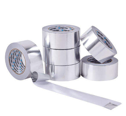 Sliver Pe Mesh Waterproof Fireproof Aluminum Foil Tape Self Adhesive Roofing