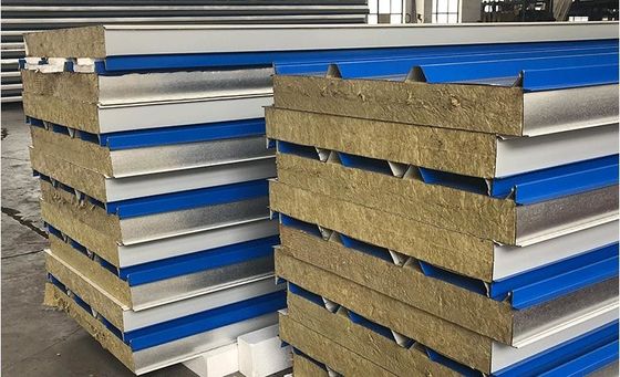 Purification Board Preservation Fireproof Rock Wool Sandwich Board Heat Insulation Square Cabin Hospital