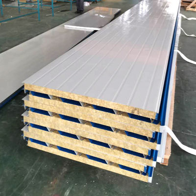 Interior Basalt Rock Wool Sandwich Panel Mineral Wall Panels Fiberglass Insulation