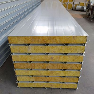 Sandwich Panel Rockwool Exterior Insulation Board 48kg/M3