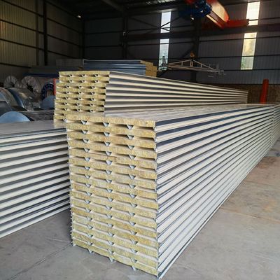 Sandwich Panel Rockwool Exterior Insulation Board 48kg/M3