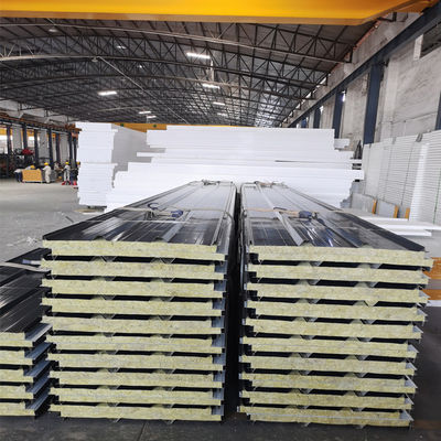 OEM House Rockwool Sandwich Wall Panel 6m 7m Length