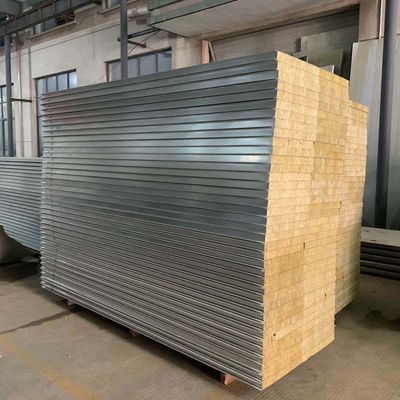 Fireproof Basalt Rock Wool Sandwich Panel 50mm Clean Room Roof Insulation