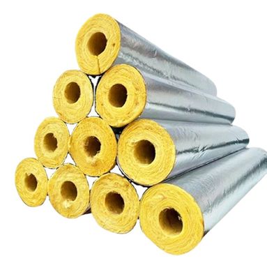 Hydrophobic Aluminum Foil Glass Wool Tube Steam Pipe Insulation Wrap