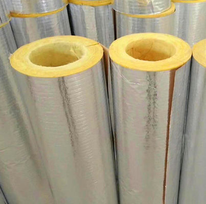 Aluminum Foil Veneer Glass Wool Tube Fiber Glass Wool Thermal Insulation Kiln Outer