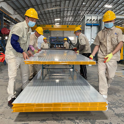 Hollow Fireproof Glass Magnesium Board Color Steel Sandwich Panels