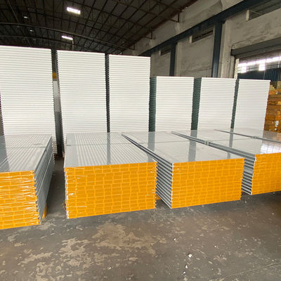 Hollow Fireproof Glass Magnesium Board Color Steel Sandwich Panels