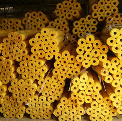 Fireproof Heat Insulation Glass Wool Tube Non Combustible 50mm