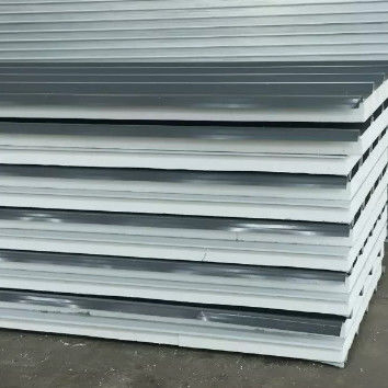 Plafon Partisi Dinding Eps Sandwich Panel Insulasi Panas 6-20kg/M3
