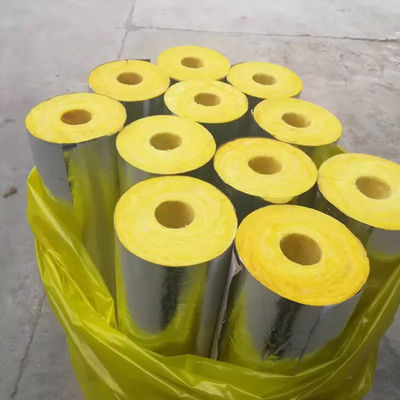 Industrial Glass Wool Thermal Insulation Pipe Wrap Fire Boiler Shell
