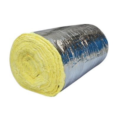 Silencieux sain couvrant ignifuge jaune 48kg/M3 de laine de verre de fibre de verre