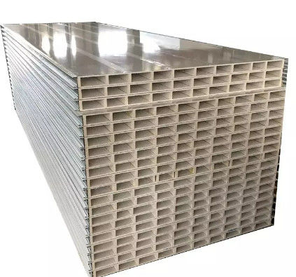 Pelat Baja Warna Kaca Papan Magnesium Pemurnian Berongga Isolasi Tahan Api